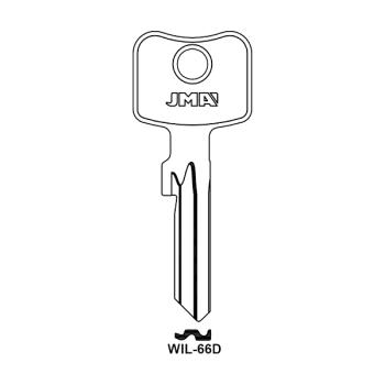 10 x WIL-66D Schlüsselrohlinge JMA WIL-66D, Börkey 1884, Errebi WI5D1