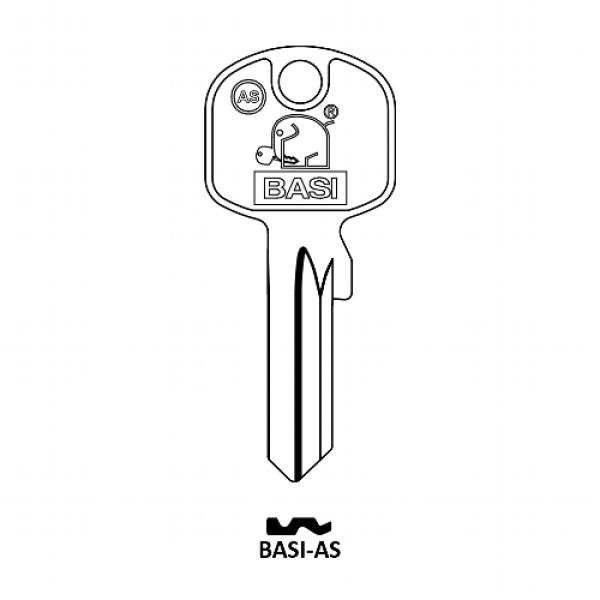 10 x BASI AS Schlüsselrohlinge JMA Basi-AS, Börkey 1628, Errebi